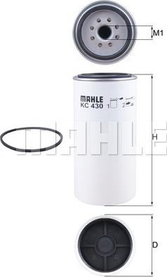 MAHLE KC 430D - Filtre à carburant cwaw.fr