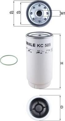 MAHLE KC 505D - Filtre à carburant cwaw.fr