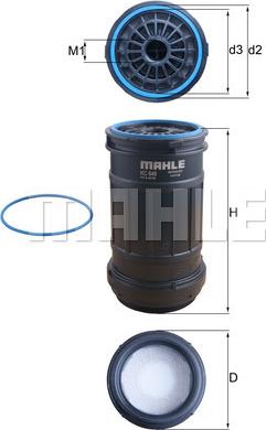 MAHLE KC 648 D - Filtre à carburant cwaw.fr