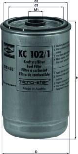 MAHLE KC 102/1 - Filtre à carburant cwaw.fr