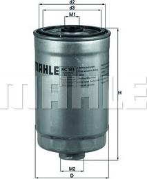 MAHLE KC 18/1 - Filtre à carburant cwaw.fr