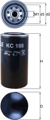 MAHLE KC 188 - Filtre à carburant cwaw.fr