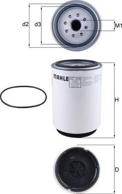 MAHLE KC 378D - Filtre à carburant cwaw.fr