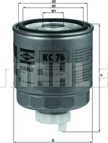 MAHLE KC 76 - Filtre à carburant cwaw.fr