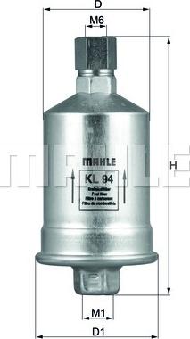 MAHLE KL 94 - Filtre à carburant cwaw.fr