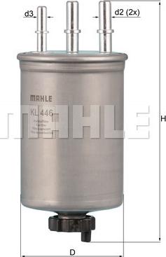 MAHLE KL 446 - Filtre à carburant cwaw.fr