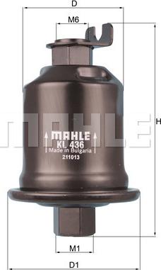 MAHLE KL 436 - Filtre à carburant cwaw.fr