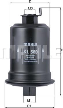 MAHLE KL 560 - Filtre à carburant cwaw.fr