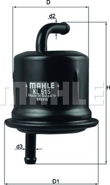 MAHLE KL 515 - Filtre à carburant cwaw.fr