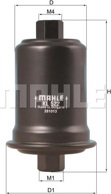 MAHLE KL 522 - Filtre à carburant cwaw.fr