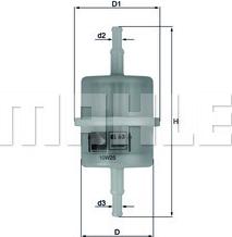 MAHLE KL63 - Filtre à carburant cwaw.fr