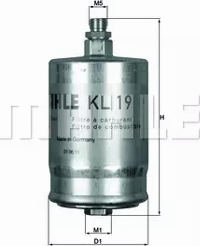 MAHLE KL 19 - Filtre à carburant cwaw.fr