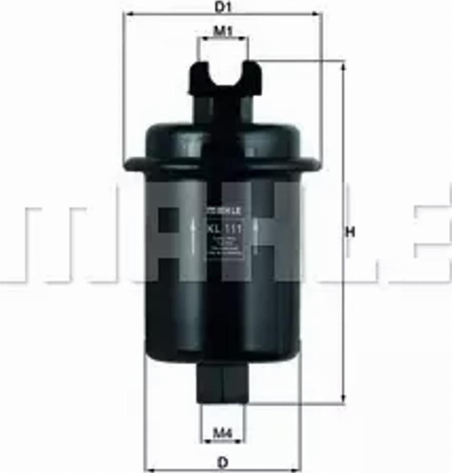 MAHLE KL 111 - Filtre à carburant cwaw.fr