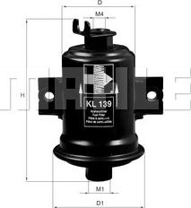 MAHLE KL 139 - Filtre à carburant cwaw.fr