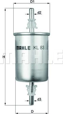 MAHLE KL 83 - Filtre à carburant cwaw.fr