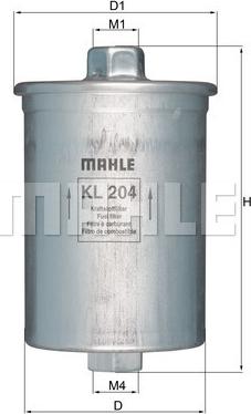 MAHLE KL 204 - Filtre à carburant cwaw.fr