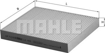 MAHLE LA 460 - Filtre, air de l'habitacle cwaw.fr