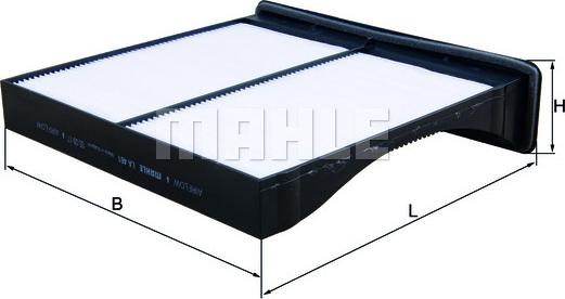 MAHLE LA 461 - Filtre, air de l'habitacle cwaw.fr