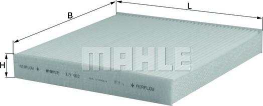 MAHLE LA 462 - Filtre, air de l'habitacle cwaw.fr