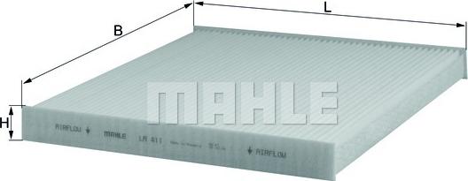 MAHLE LA 411 - Filtre, air de l'habitacle cwaw.fr