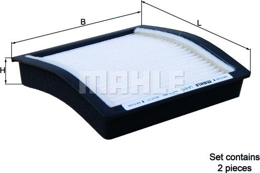 MAHLE LA 615/S - Filtre, air de l'habitacle cwaw.fr