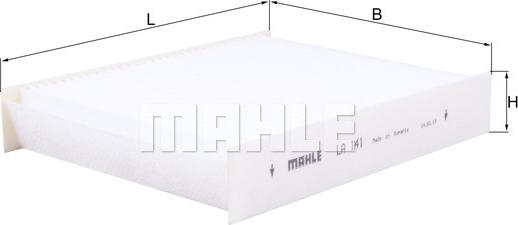 MAHLE LA 141 - Filtre, air de l'habitacle cwaw.fr