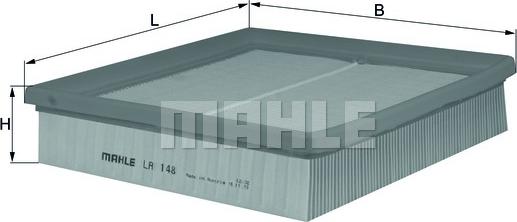 MAHLE LA 148 - Filtre, air de l'habitacle cwaw.fr