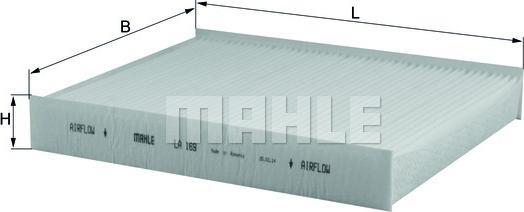 MAHLE LA 169 - Filtre, air de l'habitacle cwaw.fr