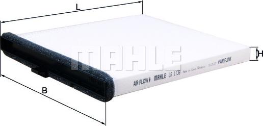 MAHLE LA 1139 - Filtre, air de l'habitacle cwaw.fr