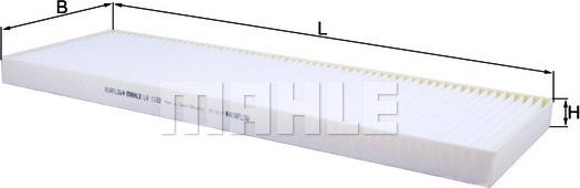 MAHLE LA 1122 - Filtre, air de l'habitacle cwaw.fr