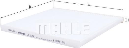 MAHLE LA 1202 - Filtre, air de l'habitacle cwaw.fr