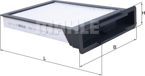 MAHLE LA 304 - Filtre, air de l'habitacle cwaw.fr