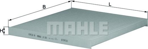 MAHLE LA 306 - Filtre, air de l'habitacle cwaw.fr