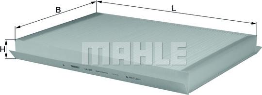 MAHLE LA 307 - Filtre, air de l'habitacle cwaw.fr