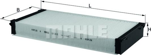 MAHLE LA 32/2 - Filtre, air de l'habitacle cwaw.fr