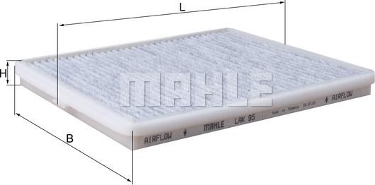 MAHLE LAK 95 - Filtre, air de l'habitacle cwaw.fr