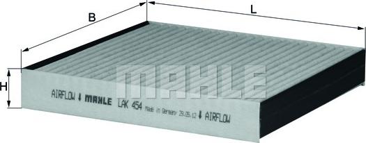 MAHLE LAK 454 - Filtre, air de l'habitacle cwaw.fr