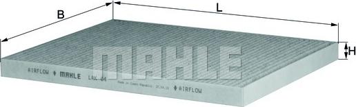 MAHLE LAK 64 - Filtre, air de l'habitacle cwaw.fr