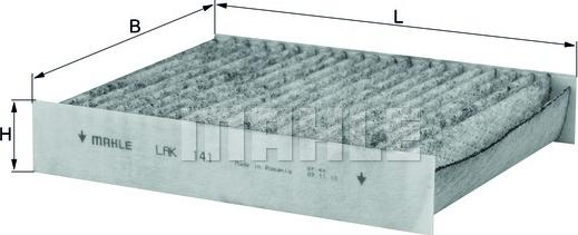 MAHLE LAK 141 - Filtre, air de l'habitacle cwaw.fr