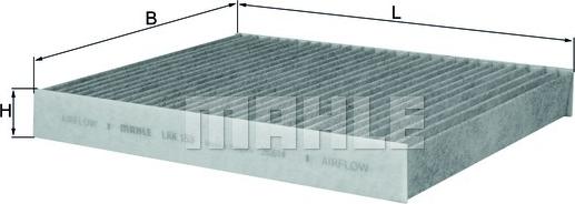 MAHLE LAK 153 - Filtre, air de l'habitacle cwaw.fr