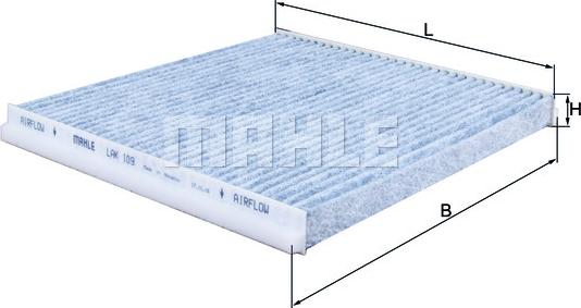 MAHLE LAK 109 - Filtre, air de l'habitacle cwaw.fr