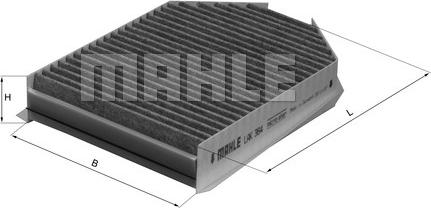 MAHLE LAK 364 - Filtre, air de l'habitacle cwaw.fr