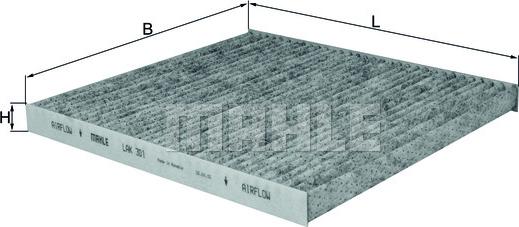 MAHLE LAK 301 - Filtre, air de l'habitacle cwaw.fr