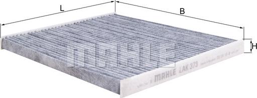 MAHLE LAK 373 - Filtre, air de l'habitacle cwaw.fr