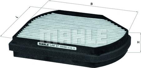 MAHLE LAK 37 - Filtre, air de l'habitacle cwaw.fr