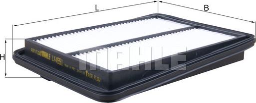 MAHLE LX 4551 - Filtre à air cwaw.fr