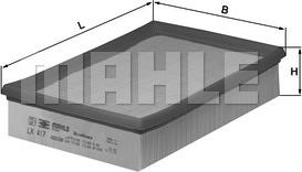 MAHLE LX 417 - Filtre à air cwaw.fr