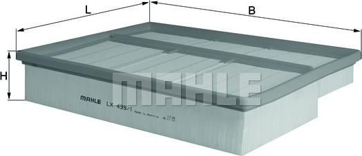 MAHLE LX 439/1 - Filtre à air cwaw.fr