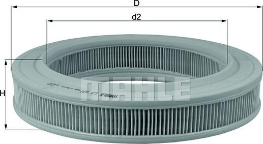 MAHLE LX 431 - Filtre à air cwaw.fr