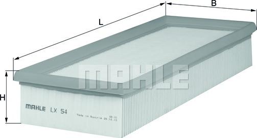 MAHLE LX 54 - Filtre à air cwaw.fr